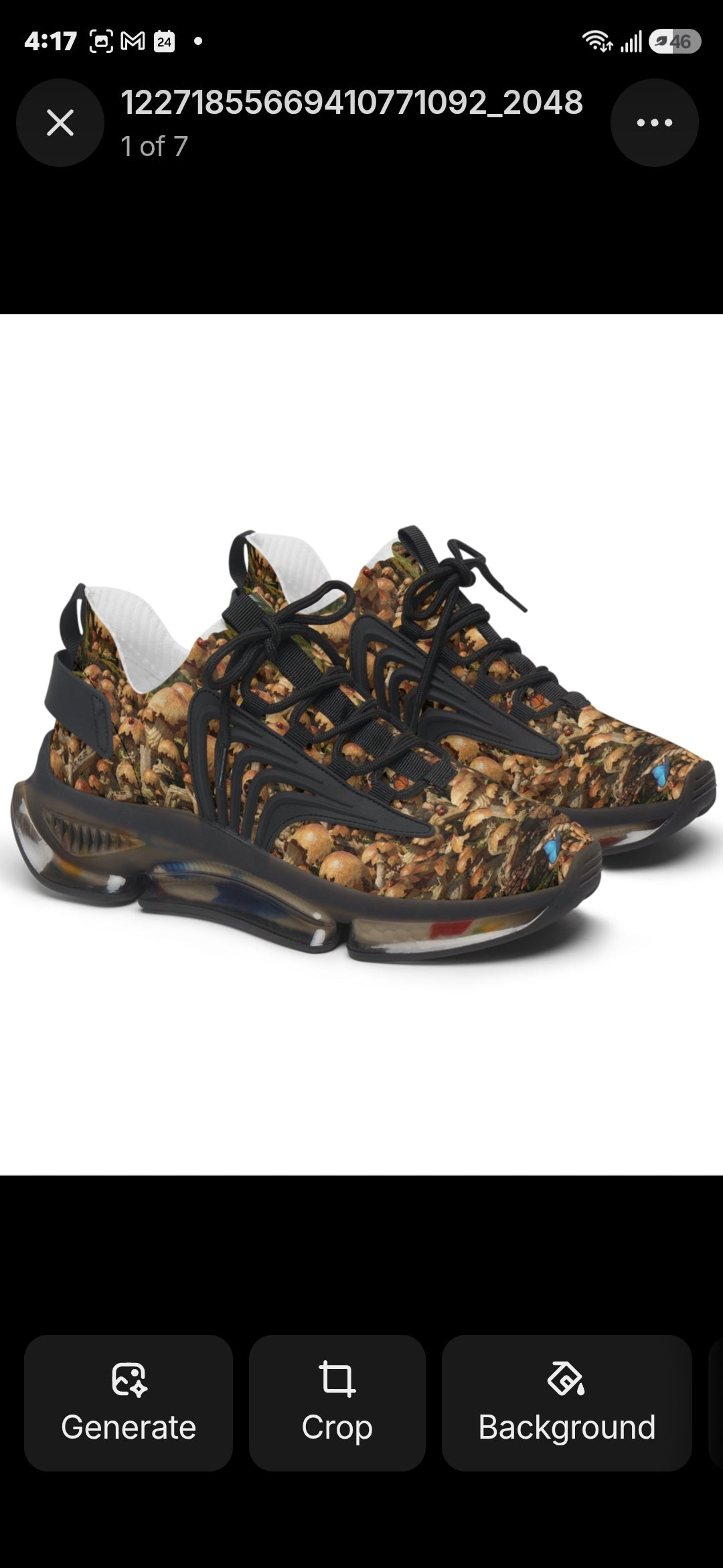 Magical Mushroom Mesh Sneakers
